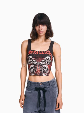 Bershka Top in Schwarz: Vorderseite