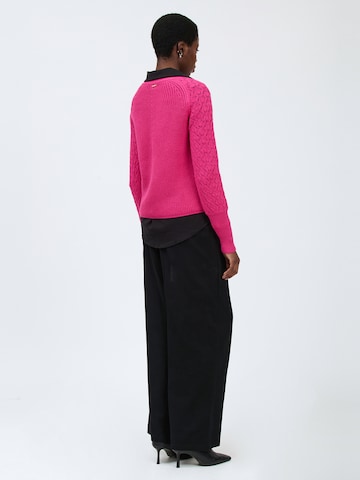 Influencer Strickjacke in Pink