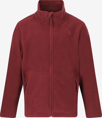 ZigZag Athletic Fleece Jacket 'Zap' in Red: front