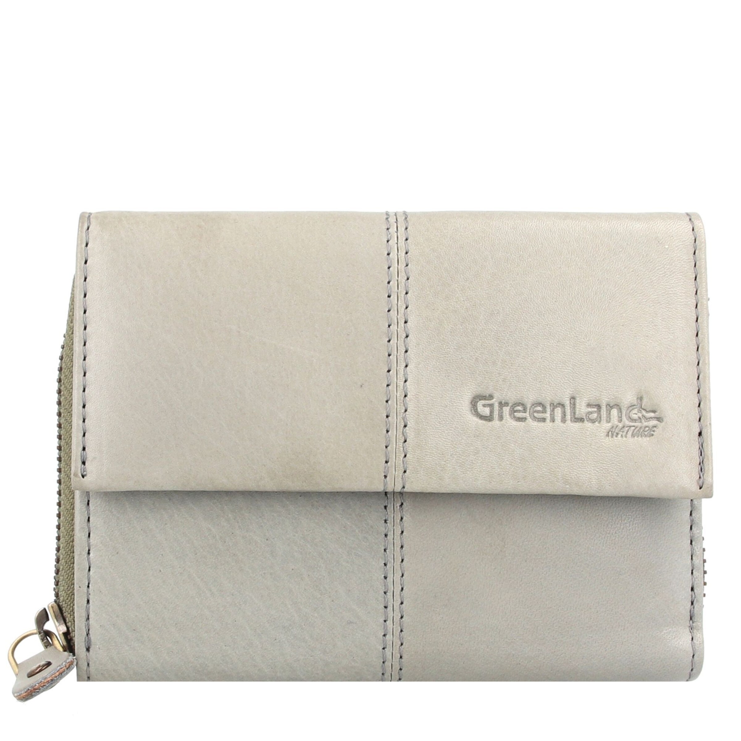 Porte-monnaies Greenland Nature en beige : devant