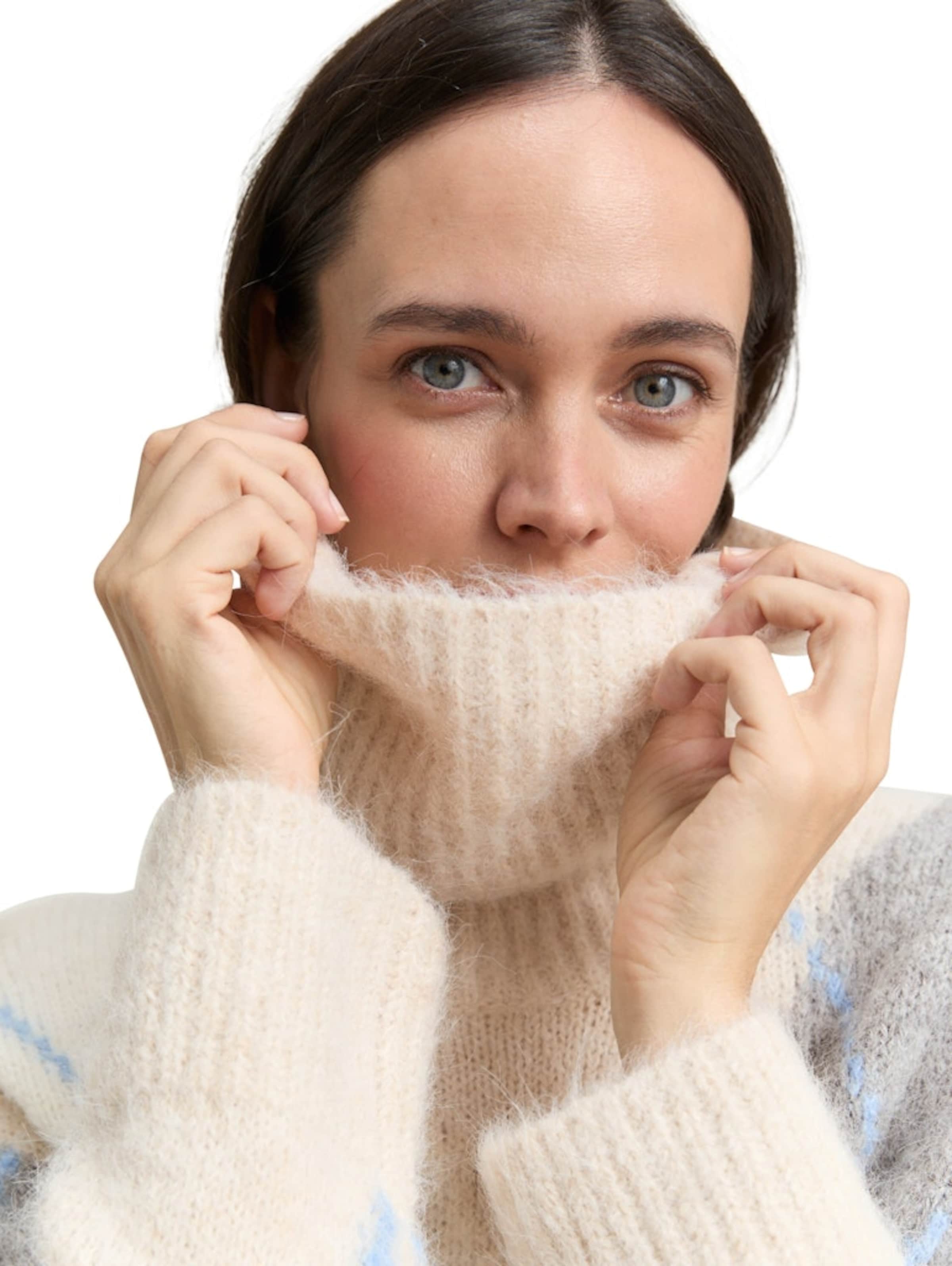 TOM TAILOR Sveter - Béžová