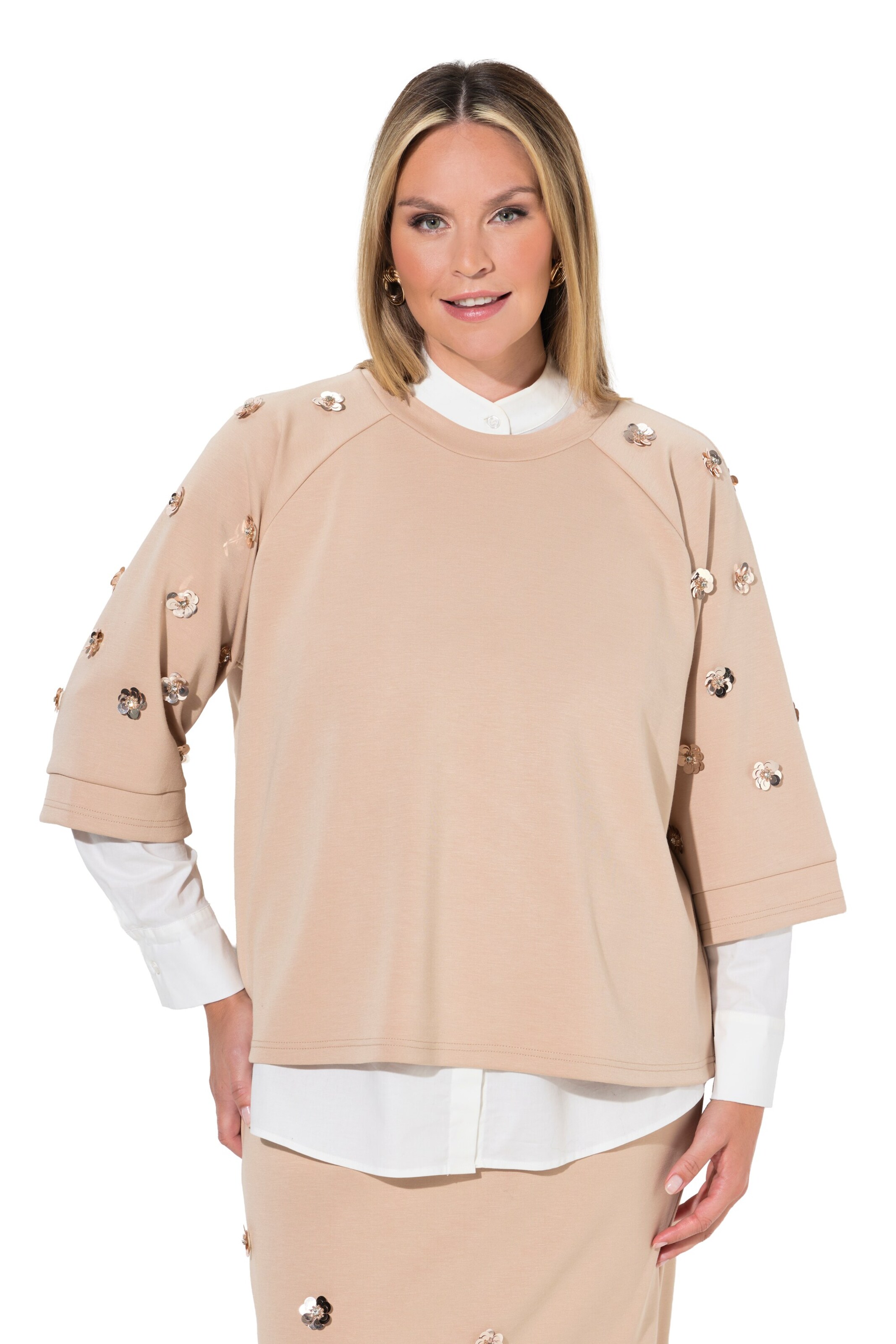 MIAMODA Sweatshirt in Beige: Vorderseite