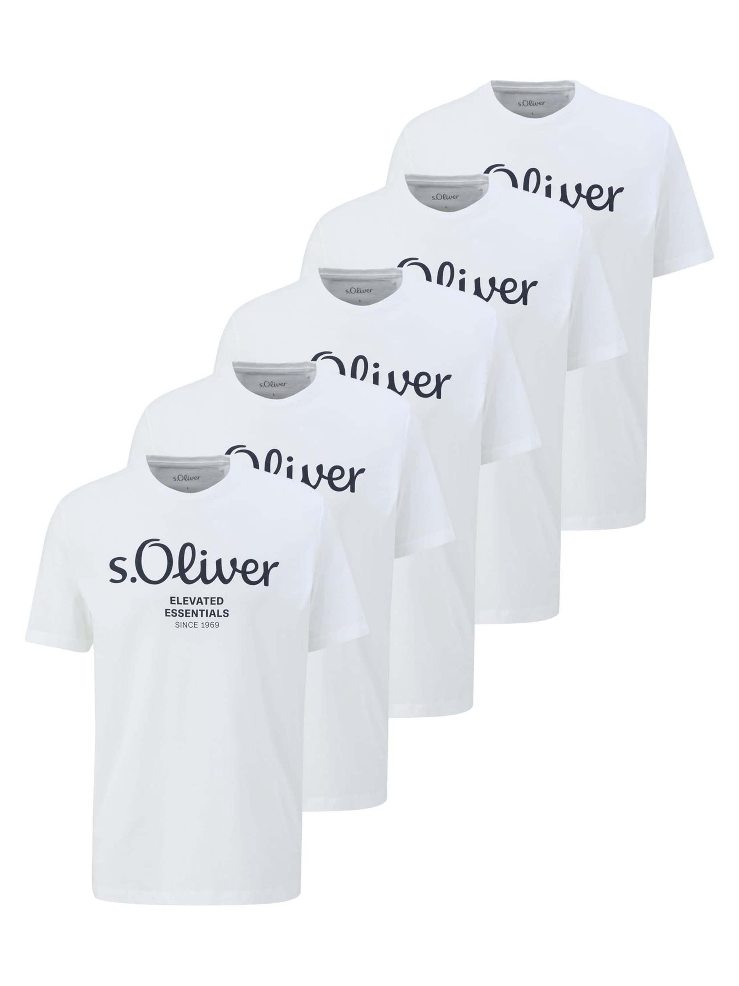 s.Oliver Shirt 'Basic'‌‌‌‌‌‌ in Weiß: Vorderseite