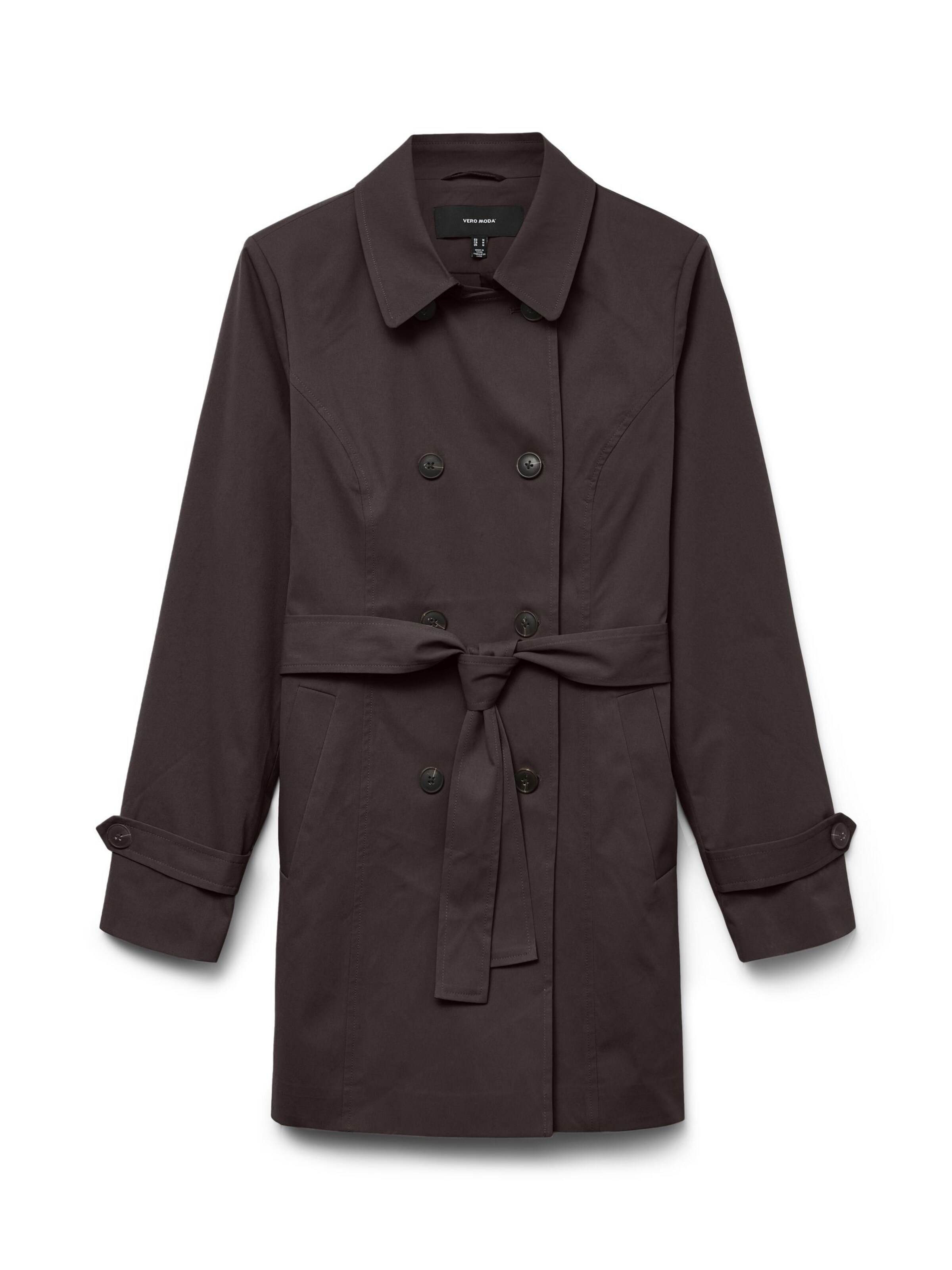VERO MODA - Abrigo de entretiempo 'VMChelsea' en marrón: frente