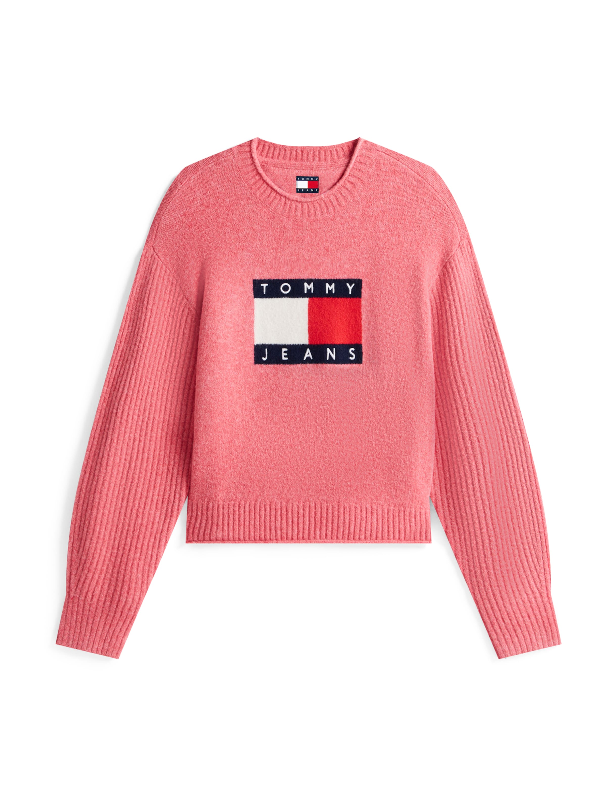 Tommy Jeans Pullover in Pink: Vorderseite