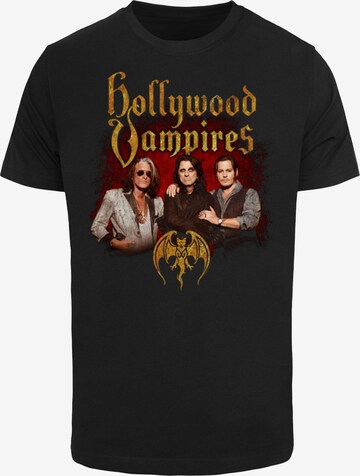 Merchcode T-Shirt 'Hollywood Vampires - Group Photo' in Schwarz: predná strana