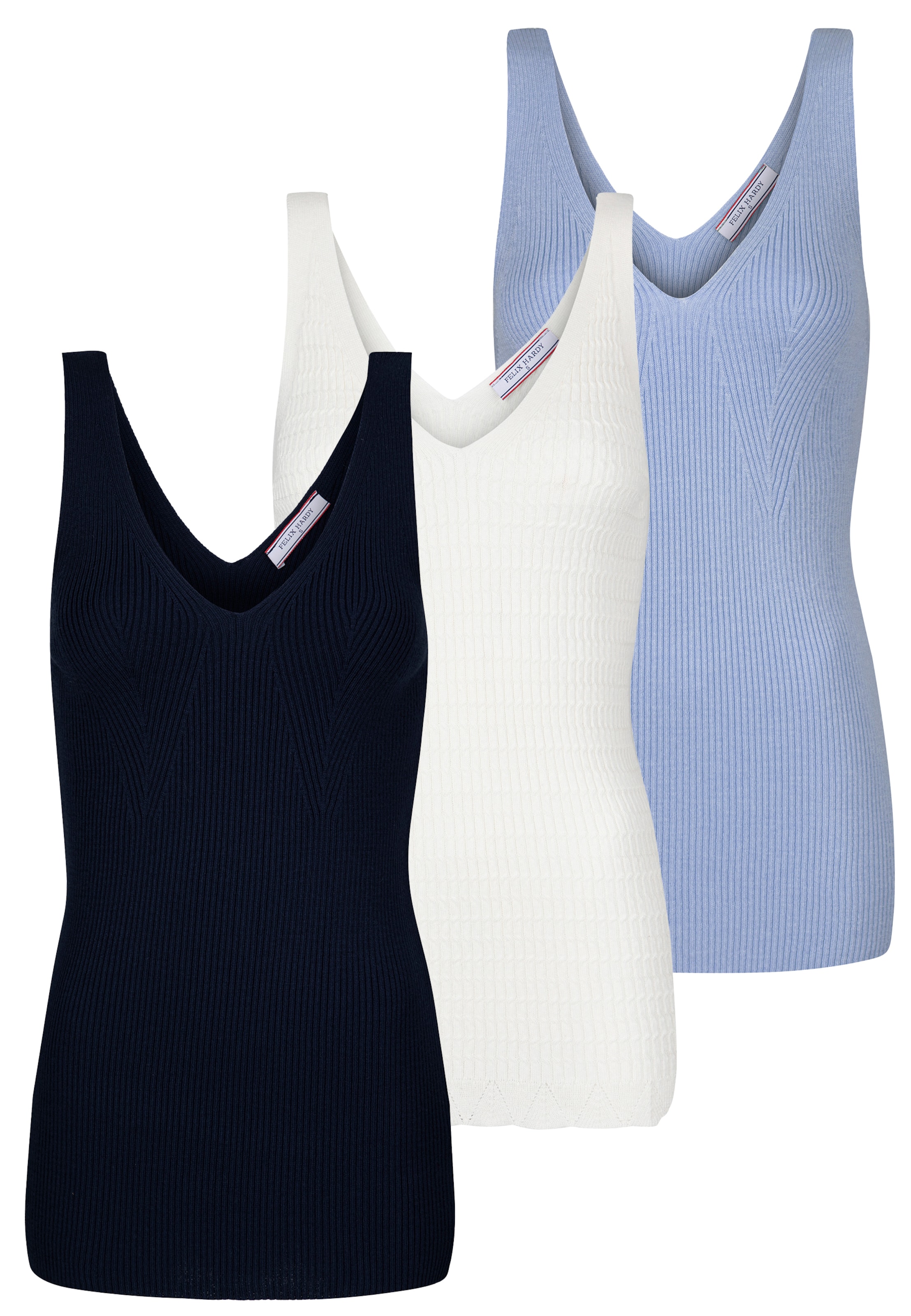 Felix Hardy Πλεκτό τοπ σε μπλε: μπροστά