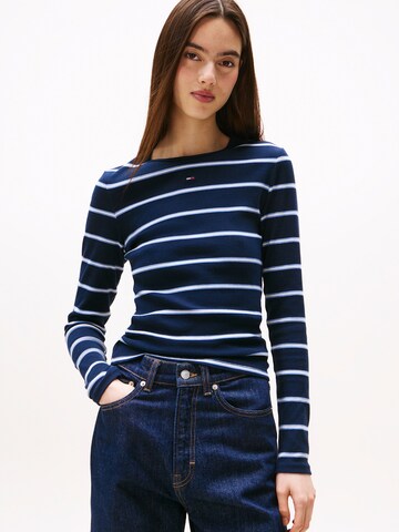 Tommy Jeans Shirt 'ESSENTIAL' in Blauw: voorkant