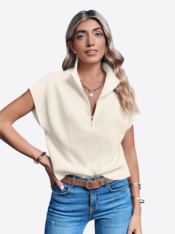 Pull-over Imily Bela en beige : devant