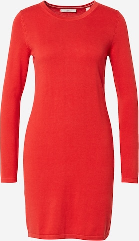 ESPRIT Úpletové šaty – červená: přední strana