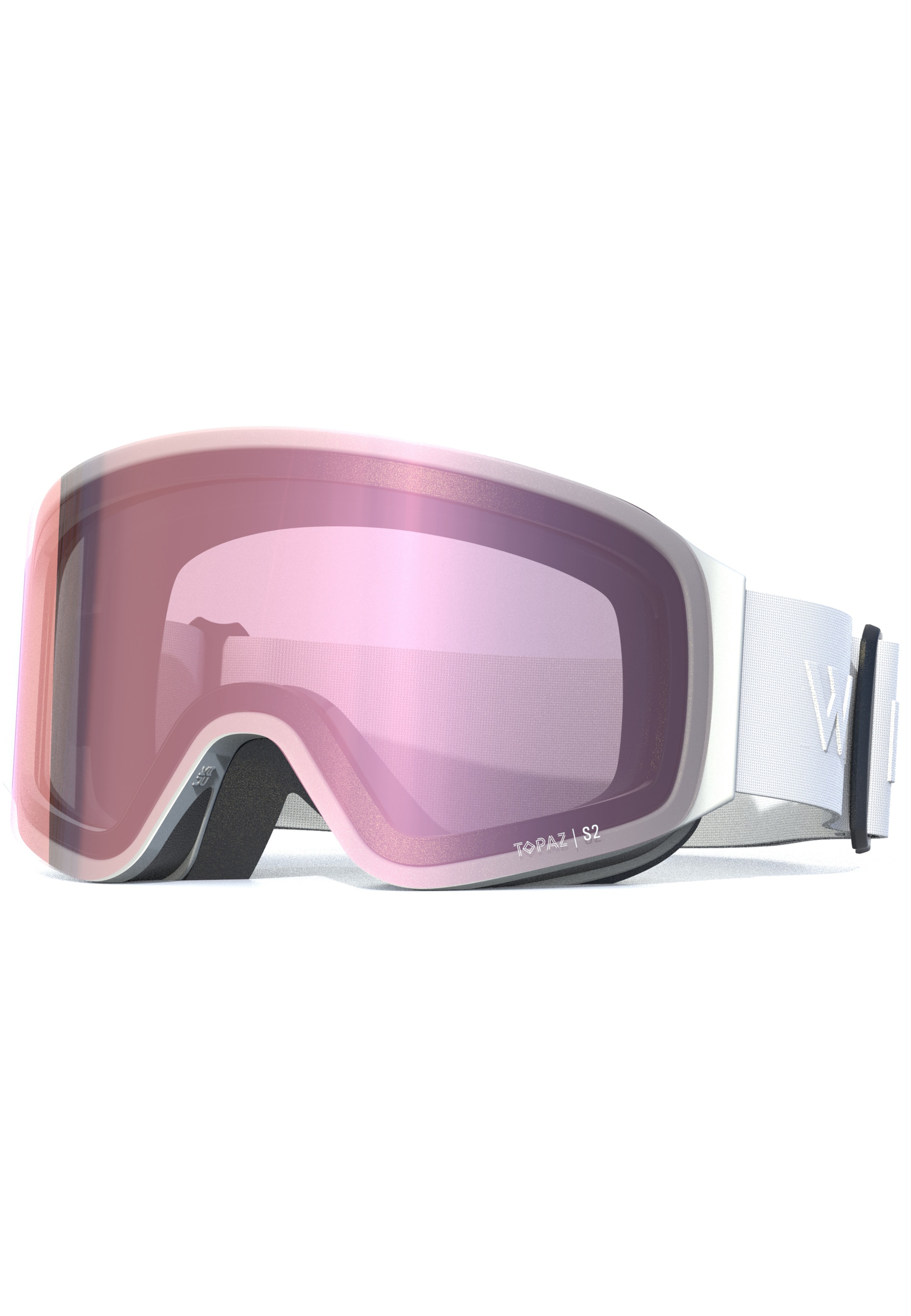 Whistler Skibrille 'Kiona Topaz II' in Weiß: Vorderseite