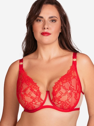 Vivisence T-shirt Bra '1084' in Red
