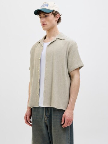 JACK & JONES Классический крой Рубашка 'JORCoba' в Серый: спереди