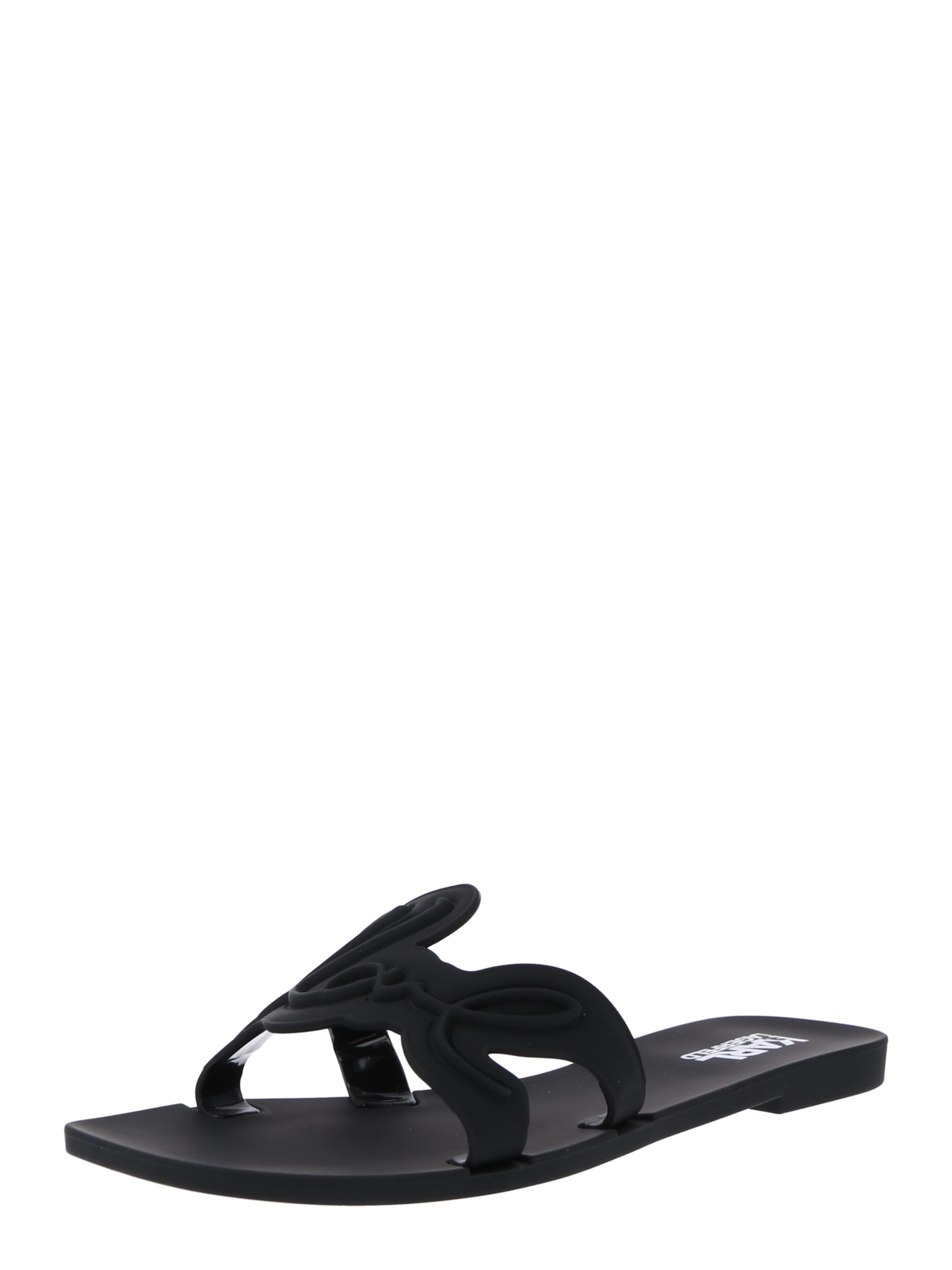 Zoccoletto 'Jelly' di Karl Lagerfeld in nero: frontale