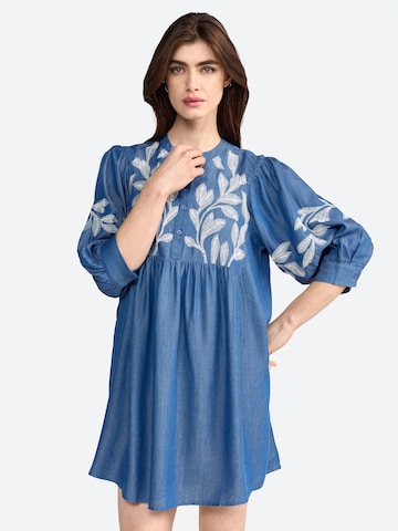 Rich & Royal Dress in Blue: front