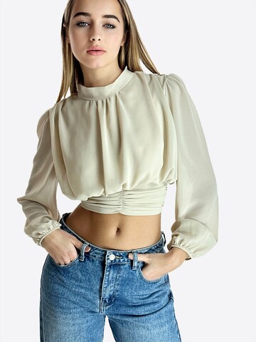 Elara Bluse i beige: forside