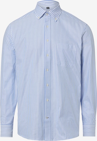 Nils Sundström Button Up Shirt in Blue: front
