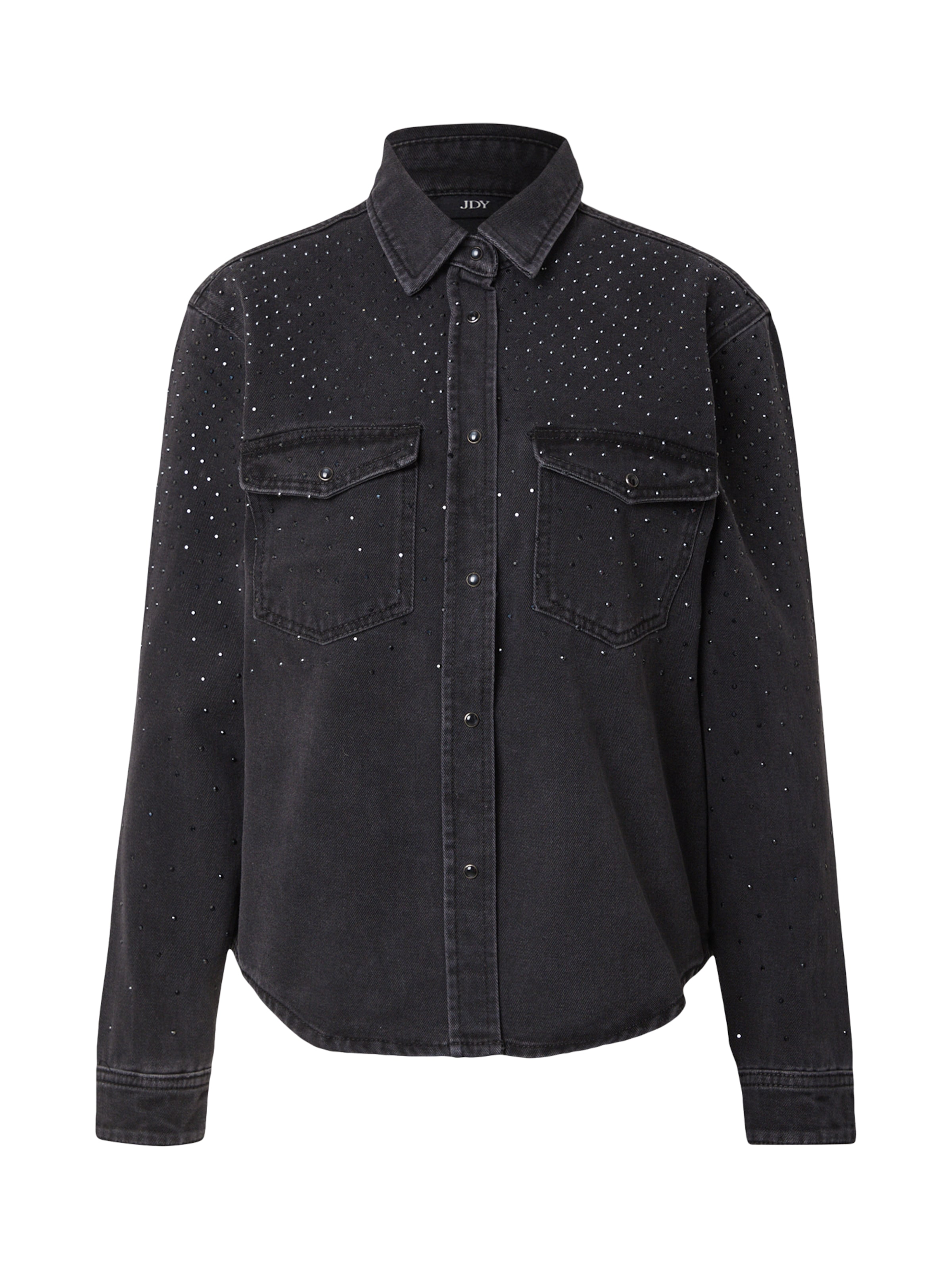 JDY Μπλούζα 'Stine' σε μαύρο: μπροστά