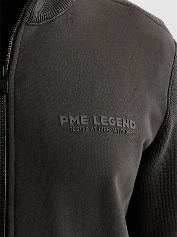 PME Legend Overgangsjakke 'Sweat jacket with zipper closure and high collar' i grå