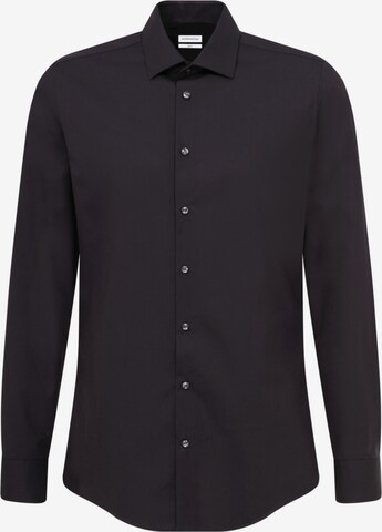 Coupe regular Chemise business SEIDENSTICKER en noir : devant