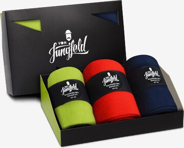 Von Jungfeld Socken in Blau: predná strana