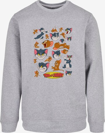 ABSOLUTE CULT Sweatshirt 'Tom And Jerry - Many Faces' in Grau: predná strana