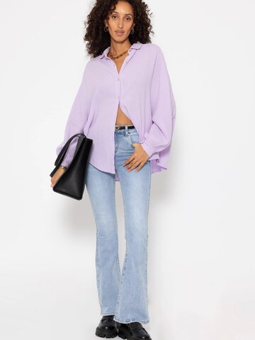 SASSYCLASSY Blus 'kürzere Variante' i lila