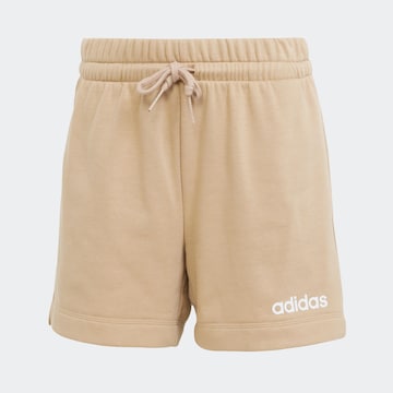 ADIDAS SPORTSWEAR Loosefit Sportshorts 'Essentials' in Beige: Vorderseite