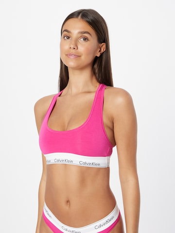 Calvin Klein Underwear Bralette Bra in Pink: front