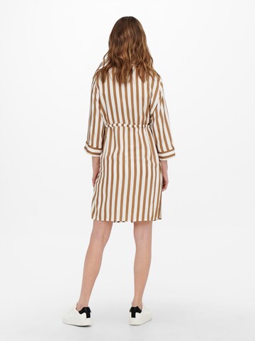 Only Maternity Shirt Dress 'Tamari' in Brown