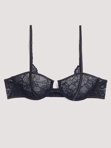 NA-KD Balconette Bra in Black: front