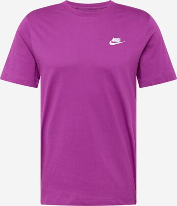 Nike Sportswear Regularny krój Koszulka 'CLUB' w kolorze fioletowy: przód