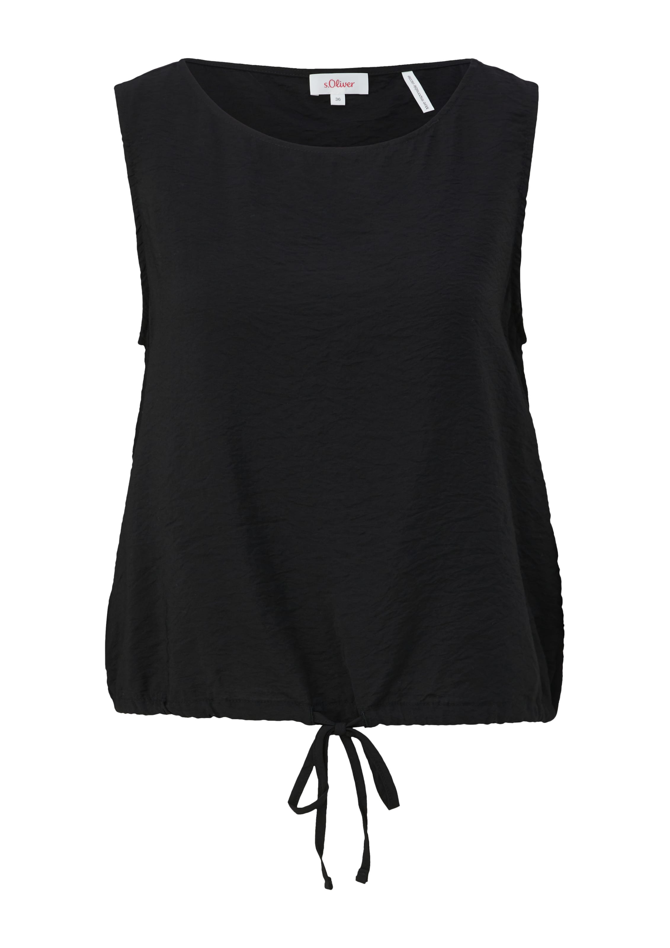 s.Oliver Top - Čierna: predná strana