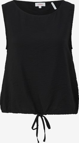 s.Oliver Top in Schwarz: Vorderseite