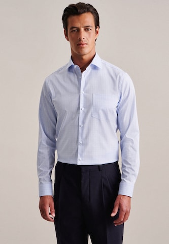 SEIDENSTICKER Regular fit Business Shirt 'SMART ESSENTIALS' in Blue: front