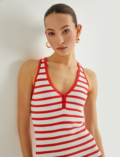 Koton Summer Dress in Red / Off white, Item view