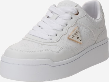 GUESS - Zapatillas deportivas bajas 'Miriam' en blanco: frente