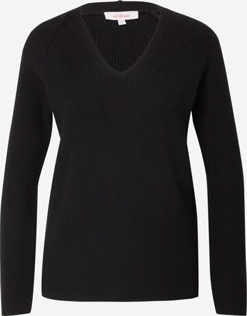 s.Oliver Sweater in Black: front