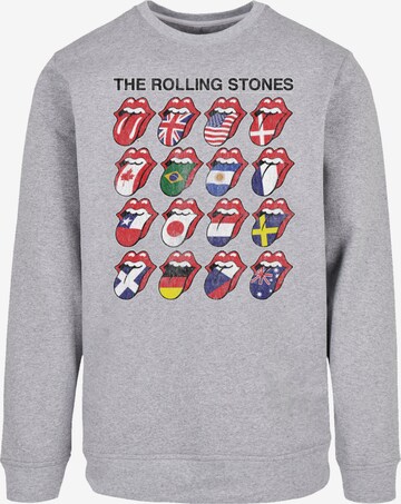 Sweat-shirt 'The Rolling Stones Voodoo Lounge Tongues' F4NT4STIC en gris : devant