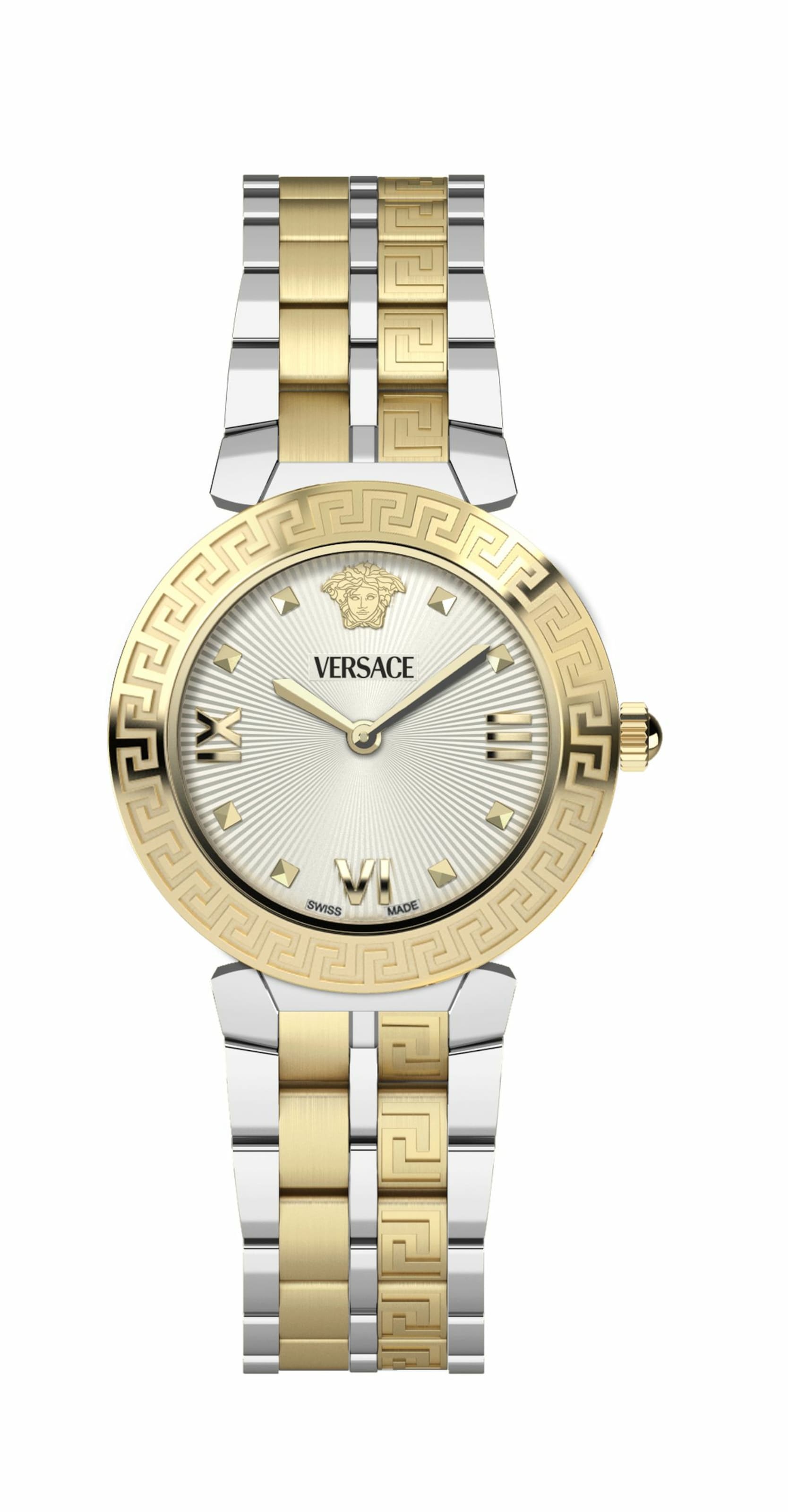 VERSACE Uhr 'Daphnis' in Silber: Vorderseite