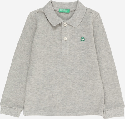 UNITED COLORS OF BENETTON Poloshirt in grau / grün / weiß, Produktansicht
