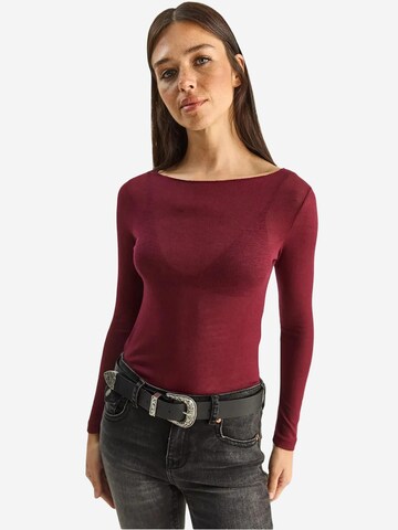 T-shirt Bianco Lucci en rouge