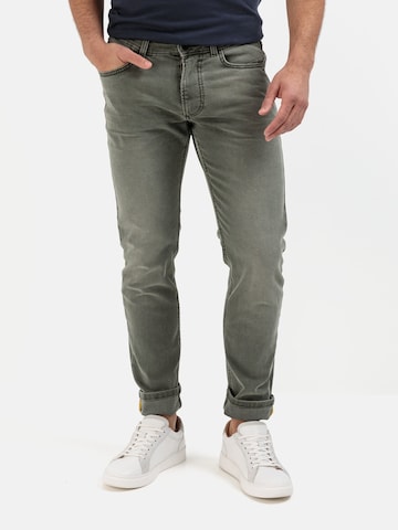 CAMEL ACTIVE Slimfit Slim Fit 5-Pocket Denim in Grün: predná strana