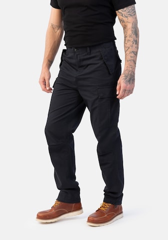 Regular Pantalon cargo Hero en noir : devant