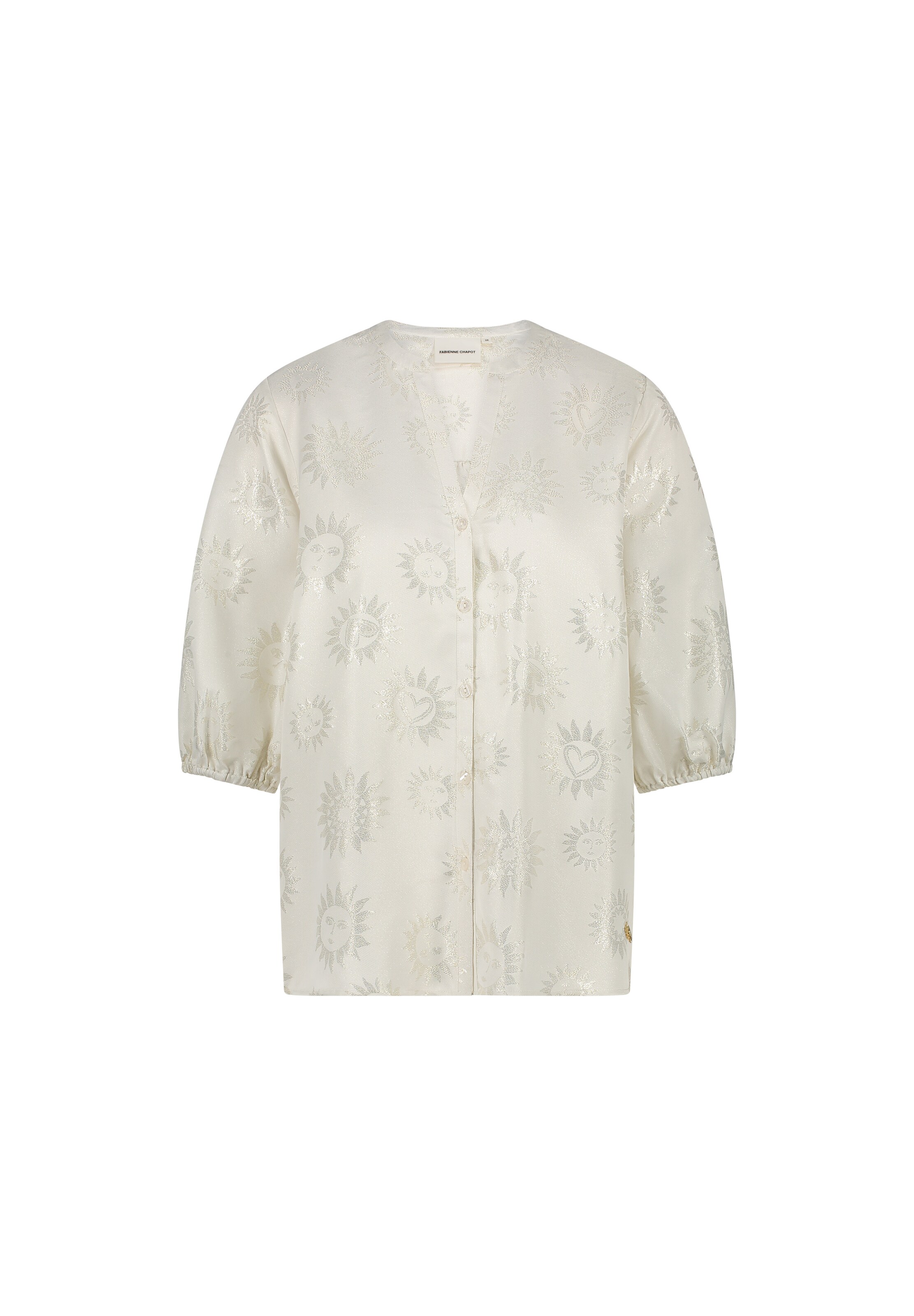 Chemisier Fabienne Chapot en beige : devant