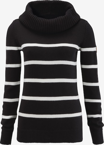KangaROOS Athletic Sweater in Black: front