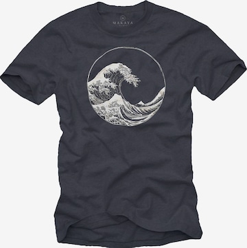 MAKAYA Shirt 'Kawanga Welle' in Grey: front