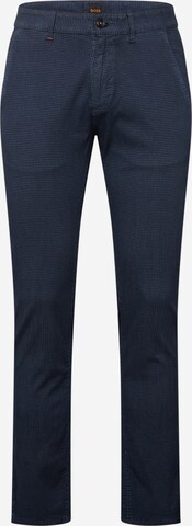 BOSS Chino in Blauw: voorkant