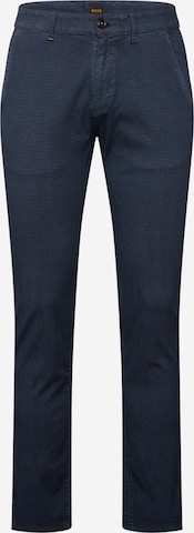BOSS Orange Slim fit Chino Pants in Blue: front