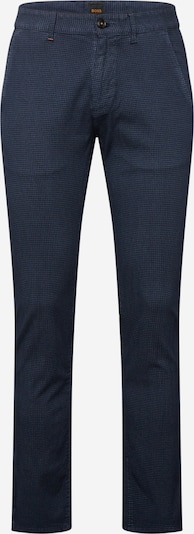 BOSS Orange Pantalon chino en bleu foncé / noir, Vue avec produit
